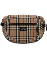 Burberry Maxi Gürteltasche Aus Canvas "cannon" - Mehrfarbig