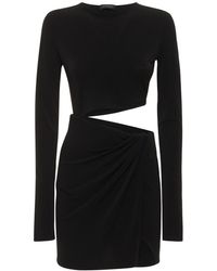ANDAMANE - Gia Cutout Stretch Jersey Mini Dress - Lyst