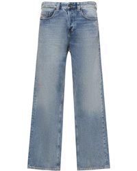 DIESEL - Jeans dritti d-macro in denim di cotone - Lyst
