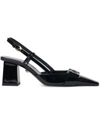 Versace - Zapatos de tacón destalonados de charol 70mm - Lyst