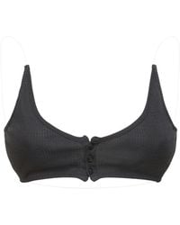 Y. Project - Ribbed Jersey Invisible Straps Bra Top - Lyst