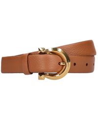 Ferragamo - 2.5Cm Leather Belt - Lyst