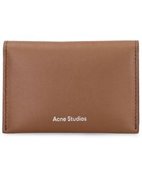 Acne Studios - Porta carte di credito flap in pelle - Lyst