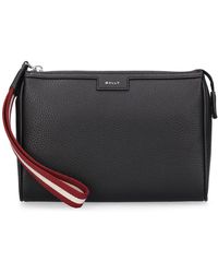 Bally - Code Leather Clutch - Lyst
