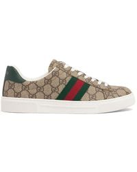 Gucci - 30mm Ace Canvas Trainer Sneakers - Lyst