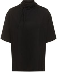 Lemaire - Camiseta de algodón con bufanda - Lyst