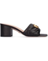 Gucci - GG Leather Sandal - Lyst
