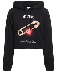 Moschino - Donna Felpa Con Cappuccio - Lyst