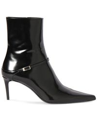 Saint Laurent - 70Mm Vendome Leather Ankle Boots - Lyst