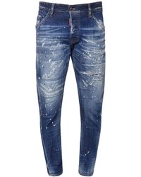 Herren Bekleidung Jeans Jeans mit Gerader Passform DSquared² Baumwolle 16,5cm Jeans Aus Baumwolldenim sexy Twist in Blau für Herren 