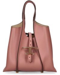 Tod's - Mini T Shopping Leather Bag - Lyst