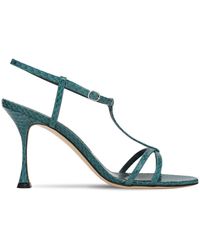 manolo blahnik raqui snakeskin sandals