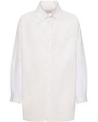 Yohji Yamamoto - A-chain Stitch 3-layer Cotton Shirt - Lyst