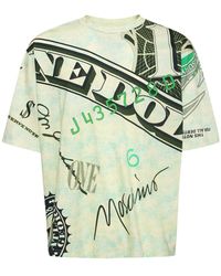 Moschino - Money Printed Cotton Jersey T-Shirt - Lyst