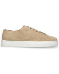 Doucal's - Washed Suede Low Top Sneakers - Lyst