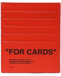 Off-White c/o Virgil Abloh Kartenetui mit Slogan-Print - Orange