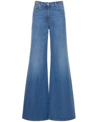 Versace - Ausgestellte Jeans Aus Denim - Lyst