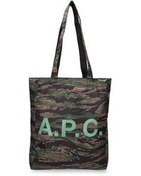 A.P.C. - Lou Reversible Nylon Tote Bag - Lyst