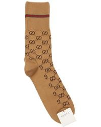 Gucci Cotton Blend Socks - Brown