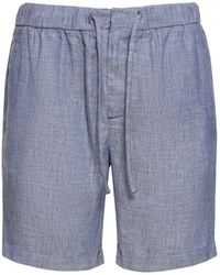 Frescobol Carioca - Felipe Linen & Cotton Shorts - Lyst