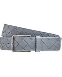 Bottega Veneta - 3.5Cm New Intreccio Buckle Leather Belt - Lyst