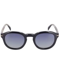 David Beckham - Db Round Acetate Clip-On Sunglasses - Lyst