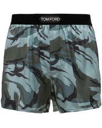 Tom Ford Logo-print Stretch-silk Boxers in Hot Pink (Pink) for Men 