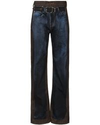 Y. Project - Trompe L'oeil High Rise Straight Jeans - Lyst