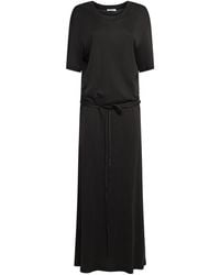 Lemaire - Belted Rib Jersey T-Shirt Dress - Lyst