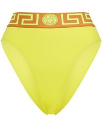 Versace - Bikini Bottom With Greca Detail - Lyst