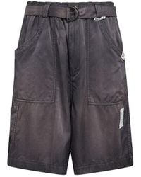 Maison Mihara Yasuhiro - Aged Cotton Blend Baker Shorts - Lyst