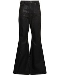 Rick Owens - Bolan Bootcut Coated Denim Jeans - Lyst