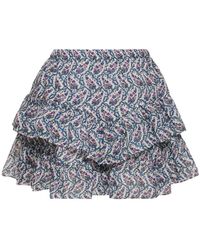 Isabel Marant - Jocadia Printed Layered Cotton Miniskirt - Lyst