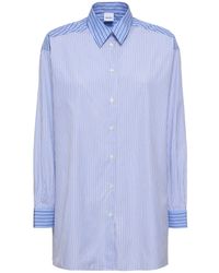 Aspesi - Striped Cotton Poplin Shirt - Lyst