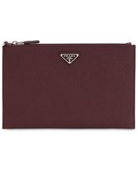 Prada Beutel Aus Saffianoleder - Lila