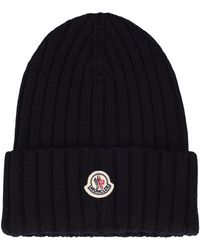 Moncler - Knitted Wool Hat - Lyst