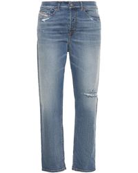 DIESEL 17,5cm Jeans Aus Baumwolldenim "d-fining" - Blau