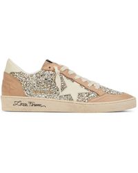 Golden Goose - Donna Sneakers Ballstar Con Glitter 20Mm - Lyst