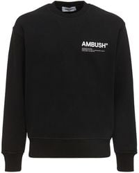 Ambush - Sweatshirt Aus Baumwolljersey Mit Logodruck - Lyst