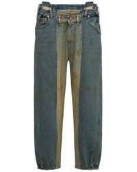 One Teaspoon Baumwolle DENIM MESSED UP in Grün Damen Bekleidung Jeans Capri-Jeans und cropped Jeans 