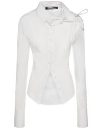 Jacquemus - La Chemise Ruban Cotton Shirt W/ Laces - Lyst