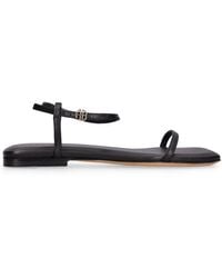 Anine Bing - 10Mm Invisible Leather Flat Sandals - Lyst