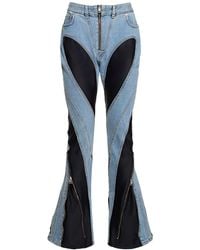 Mugler - Jeans in denim Blu - Lyst