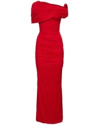 Blumarine - Damen Kleid Mit Jerseysablé - Lyst