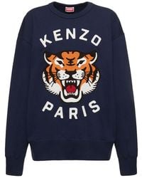 KENZO - 'Lucky Tiger' Cotton Sweatshirt - Lyst