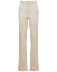 Isabel Marant Novida Metallic Striped Leather Skinny Pants | Lyst