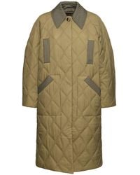 Ganni - Donna Cappotto Midi - Lyst