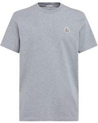 Moncler - Hombre Pack Of 3 Logo Patch Cotton T-Shirts - Lyst