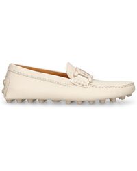 Tod's - 10Mm Gommino Macro Leather Loafers - Lyst