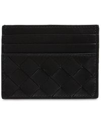 Bottega Veneta - Porta Carte Di Credito Intrecciato In Pelle - Lyst